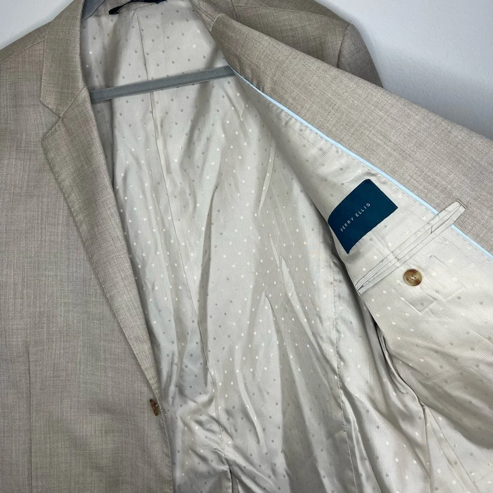 New Perry Ellis Tan Blazer (Men) - Picture 3 of 4